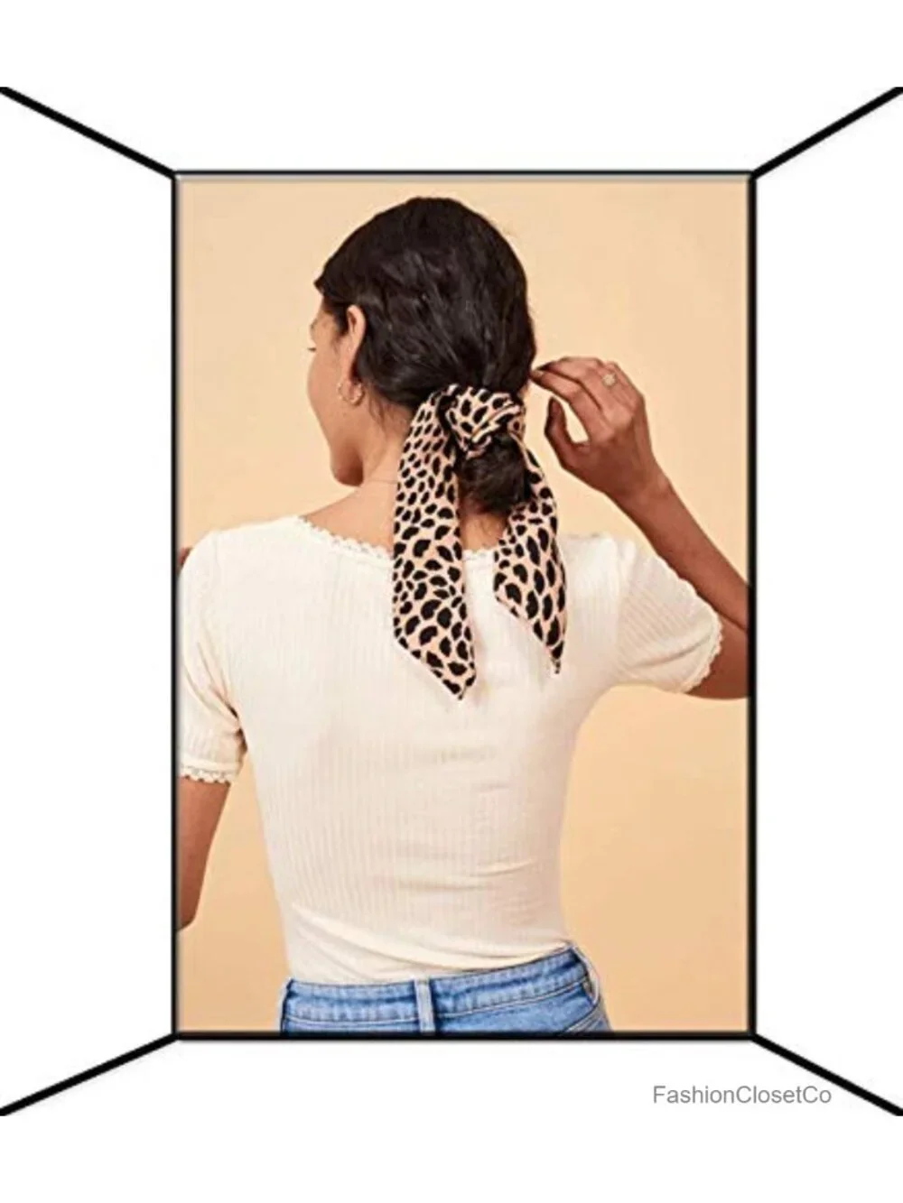 Imitation Silk Scarf for Handbag Decoration Neck Hair Wrap 100cm